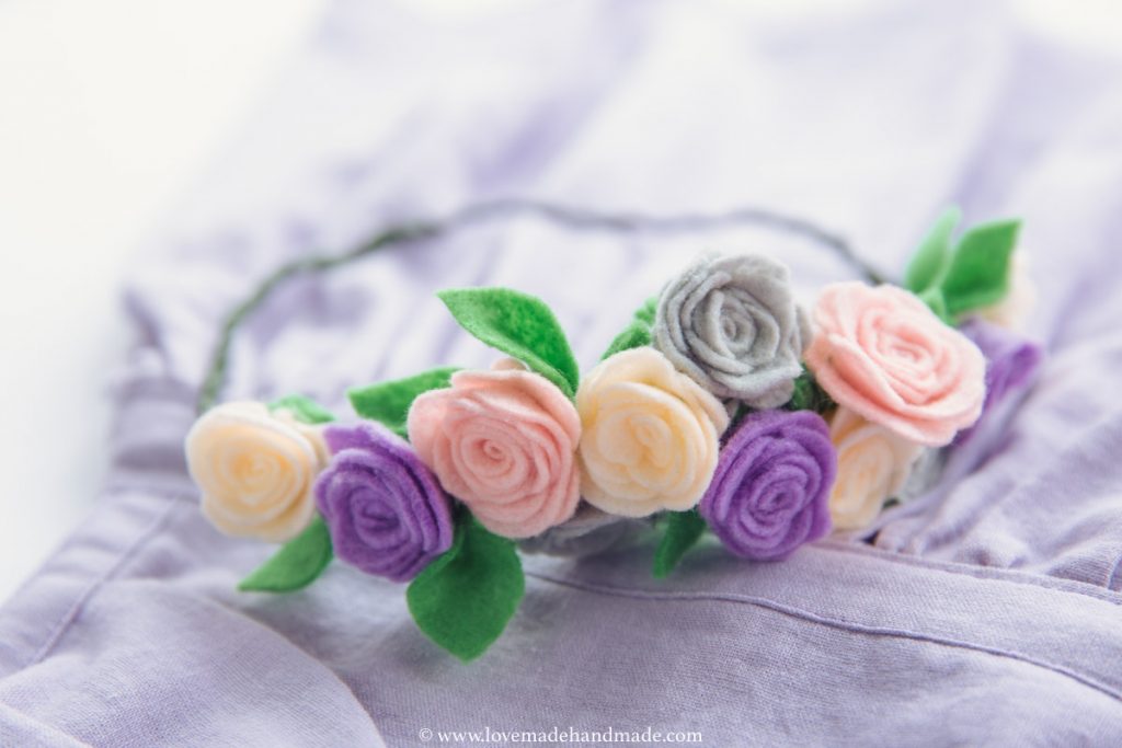 Floral Crown for Handmade Pinafore Dresses