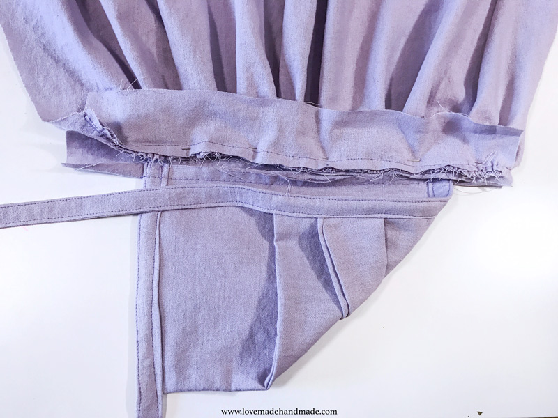 Sewing order for pinafore dresses