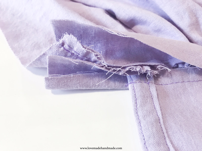 Sewing order for pinafore dresses